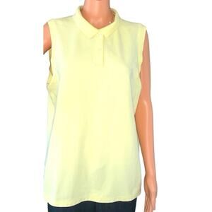 LL Bean®️ 100% Cotton Women’s Tank Top-YELLOW Sz-XL